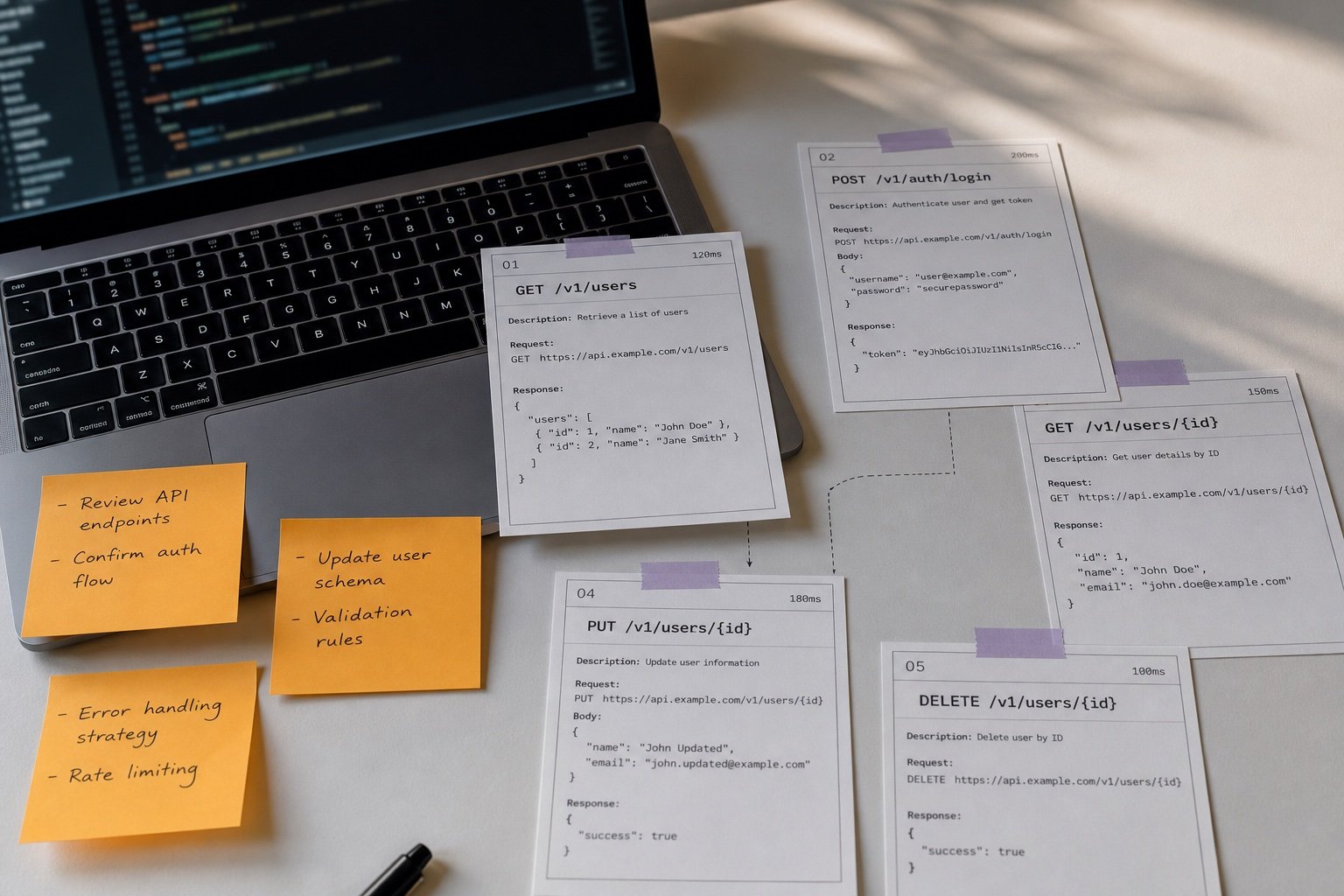 Software development sequence cards